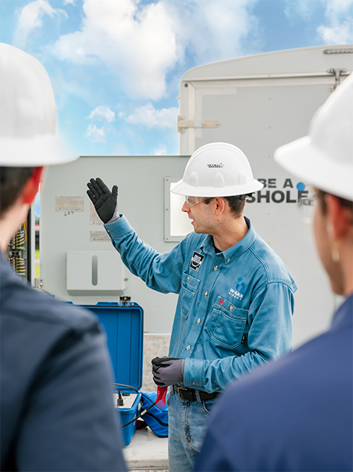 Justin Training in substation