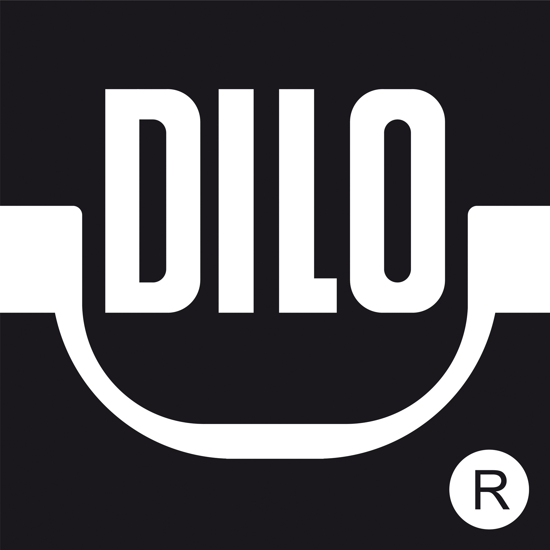 DILO black and white square logo 